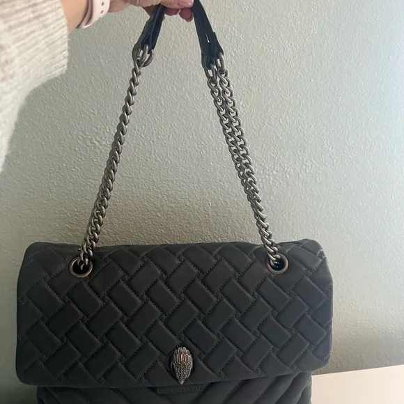 Elegant Grey Quilted Women's Bag - Picture 5 of 5